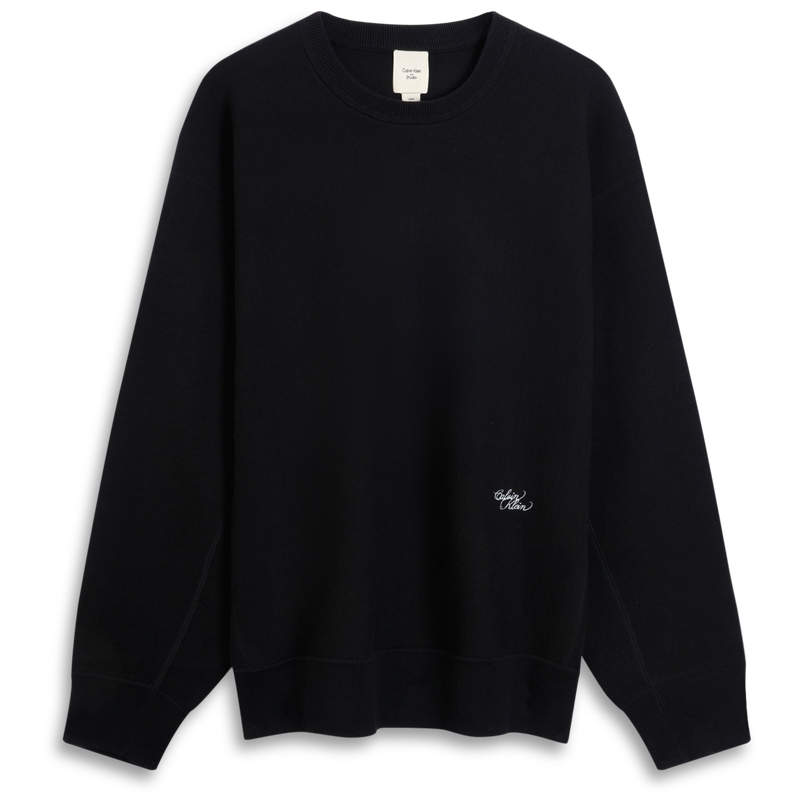 

Мужской трикотаж с круглым вырезом, средней жесткости Calvin Klein, ub1-space черный