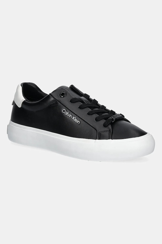 Кожаные кроссовки Vulc на шнуровке Calvin Klein, черный
