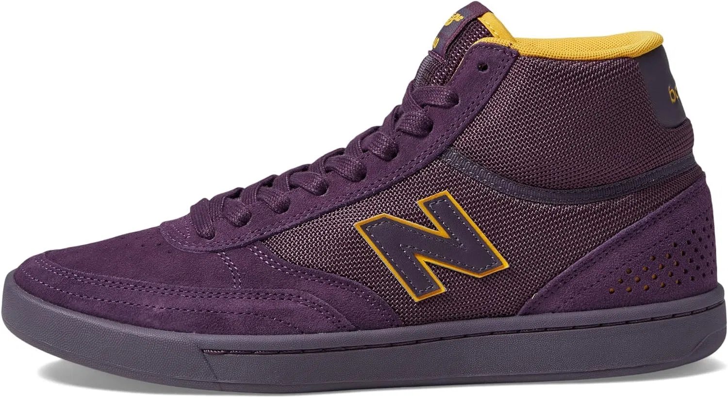 Кроссовки для скейтбординга New Balance 440 High, фиолетовый/желтый — фото 4