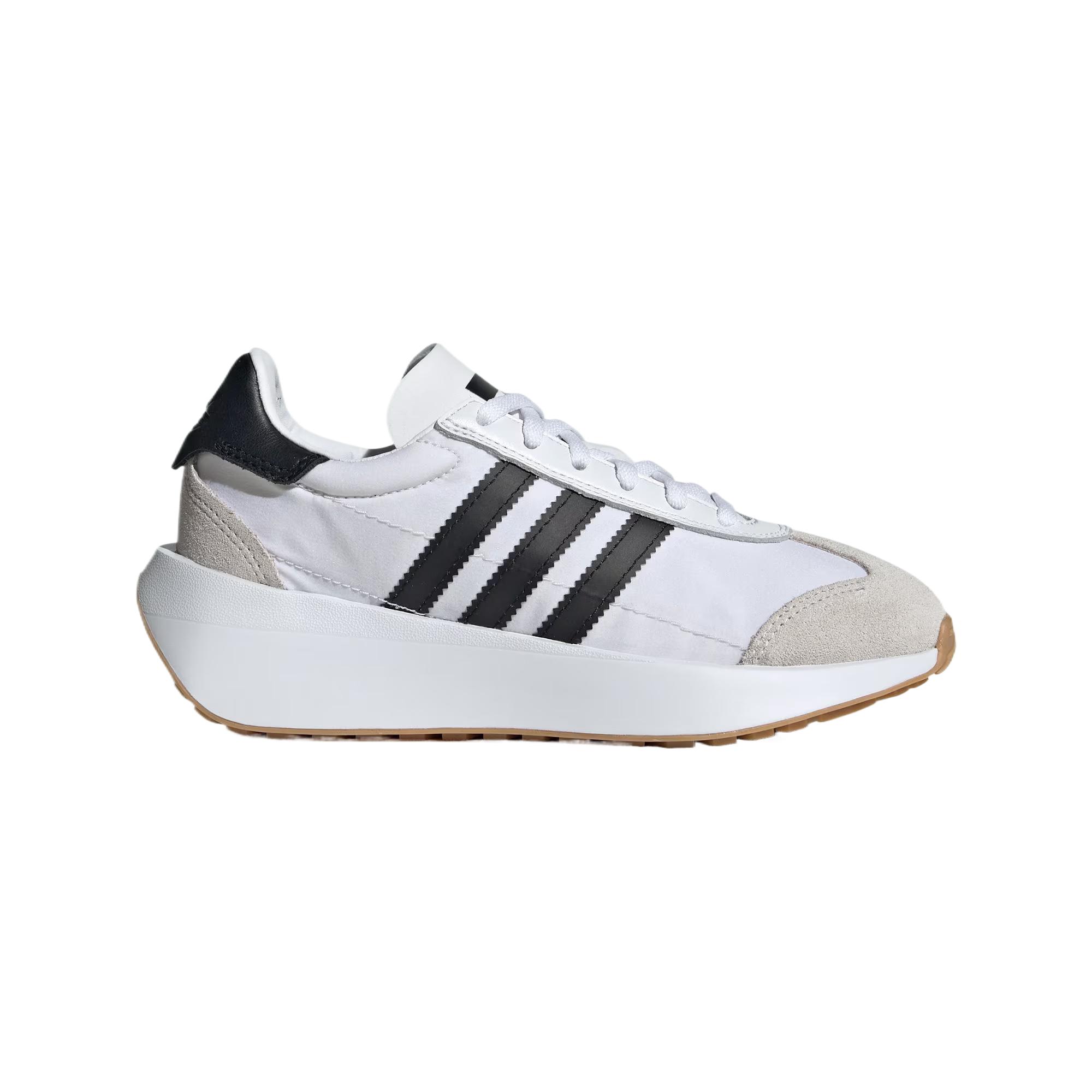 COUNTRY XLG износостойкие низкие детские кроссовки для повседневной жизни Adidas Originals, черный/белый — фото 2