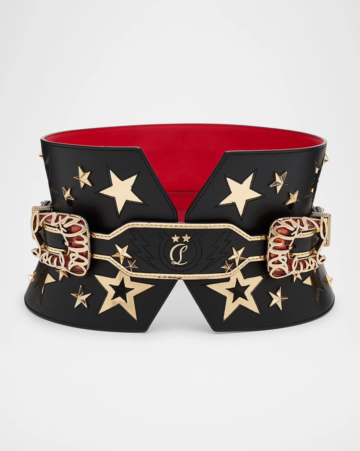 

Кожаный ремень Giddy Corset Christian Louboutin, черный
