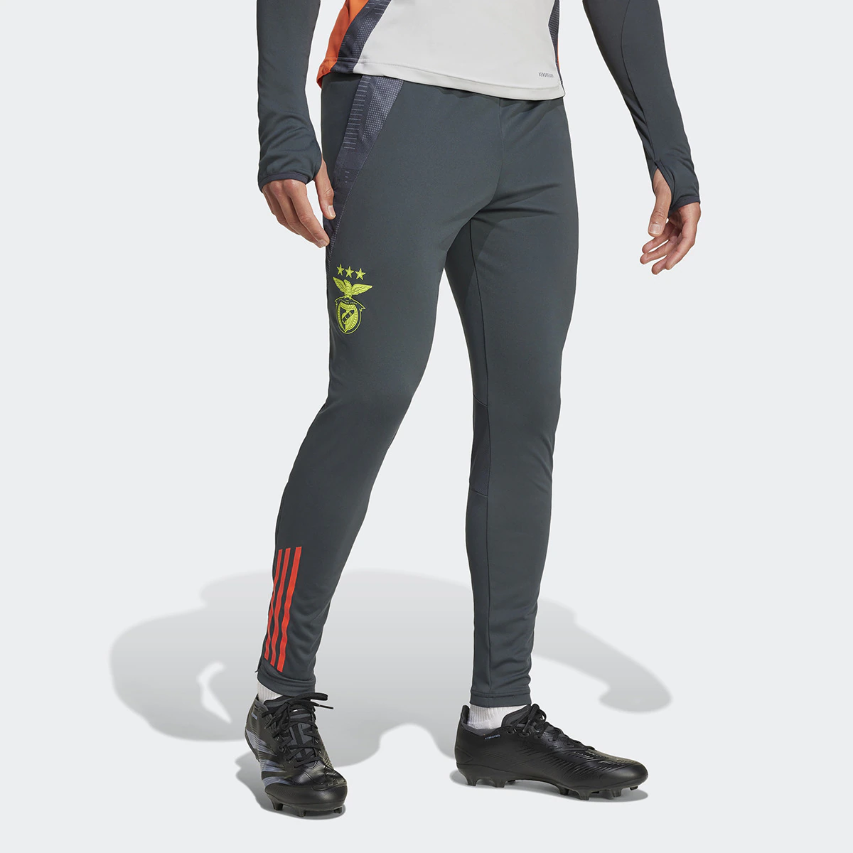 

Тренировочные брюки SL Benfica 2024/2025 Tiro24 Мужские брюки Adidas, серый