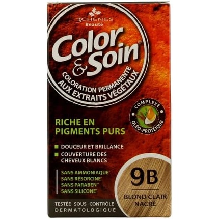 

Les 3 Chenes Color & Soin Перманентный цветной уход для волос Pearly Light Blonde 9B Les 3 ChÊNes