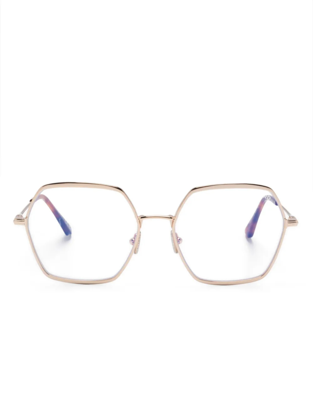 

Очки TOM FORD Eyewear с геометрической оправой, золотой