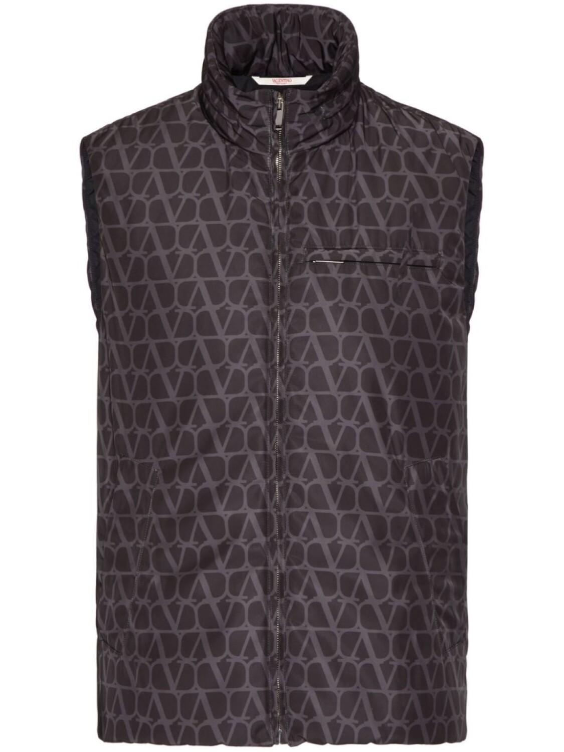

Valentino Garavani жилет с узором Toile Iconographe, черный