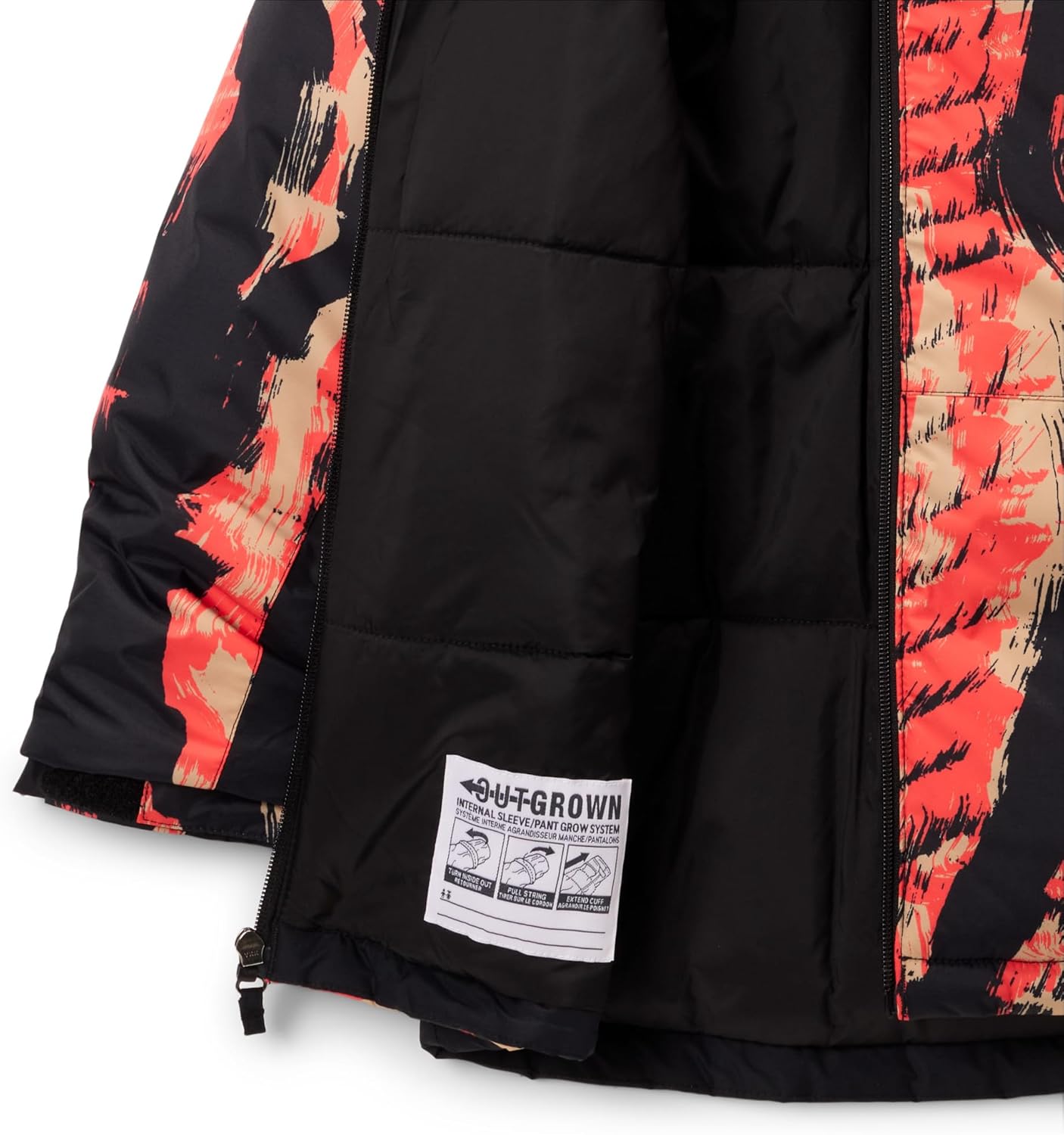 Куртка Columbia Youth Lightning Lift IV Printed Jacket, Zing Tracks/Black, размер X-Small — фото 3