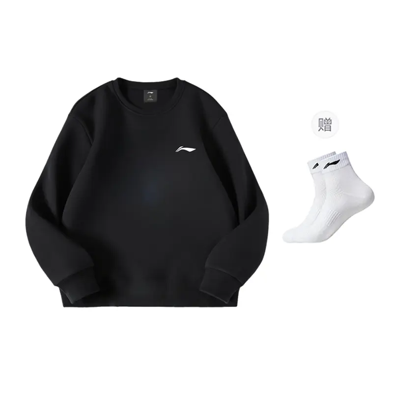 

Мужская толстовка из коллекции LiNing Sports Life., черный li-ning socks 1 pack