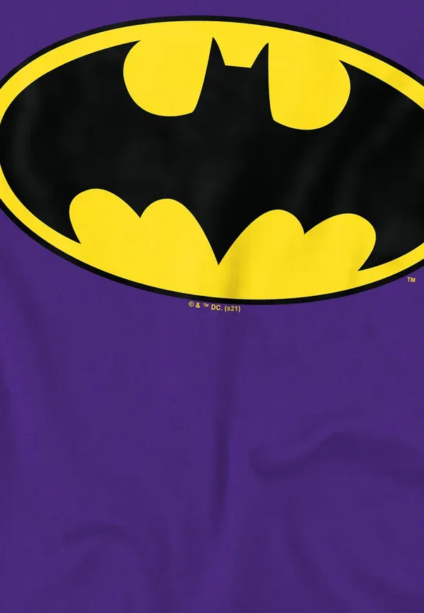 Футболка Batman classic logo print t-shirt Cotton Soul, фиолетовый — фото 3