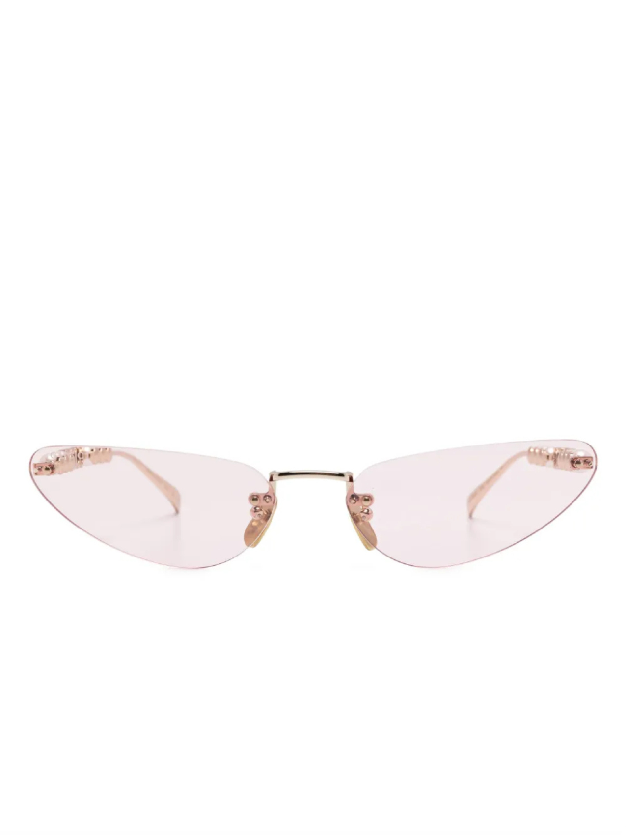 

Солнцезащитные очки без оправы Gucci Eyewear, золотой