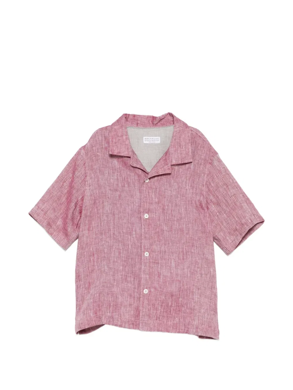 Рубашка на пуговицах Brunello Cucinelli Kids, красный