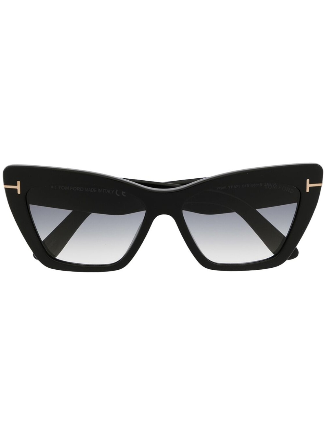 

TOM FORD Eyewear солнцезащитные очки в оправе 'кошачий глаз', черный