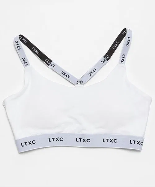 Халфтоп с логотипом LTXC, белый