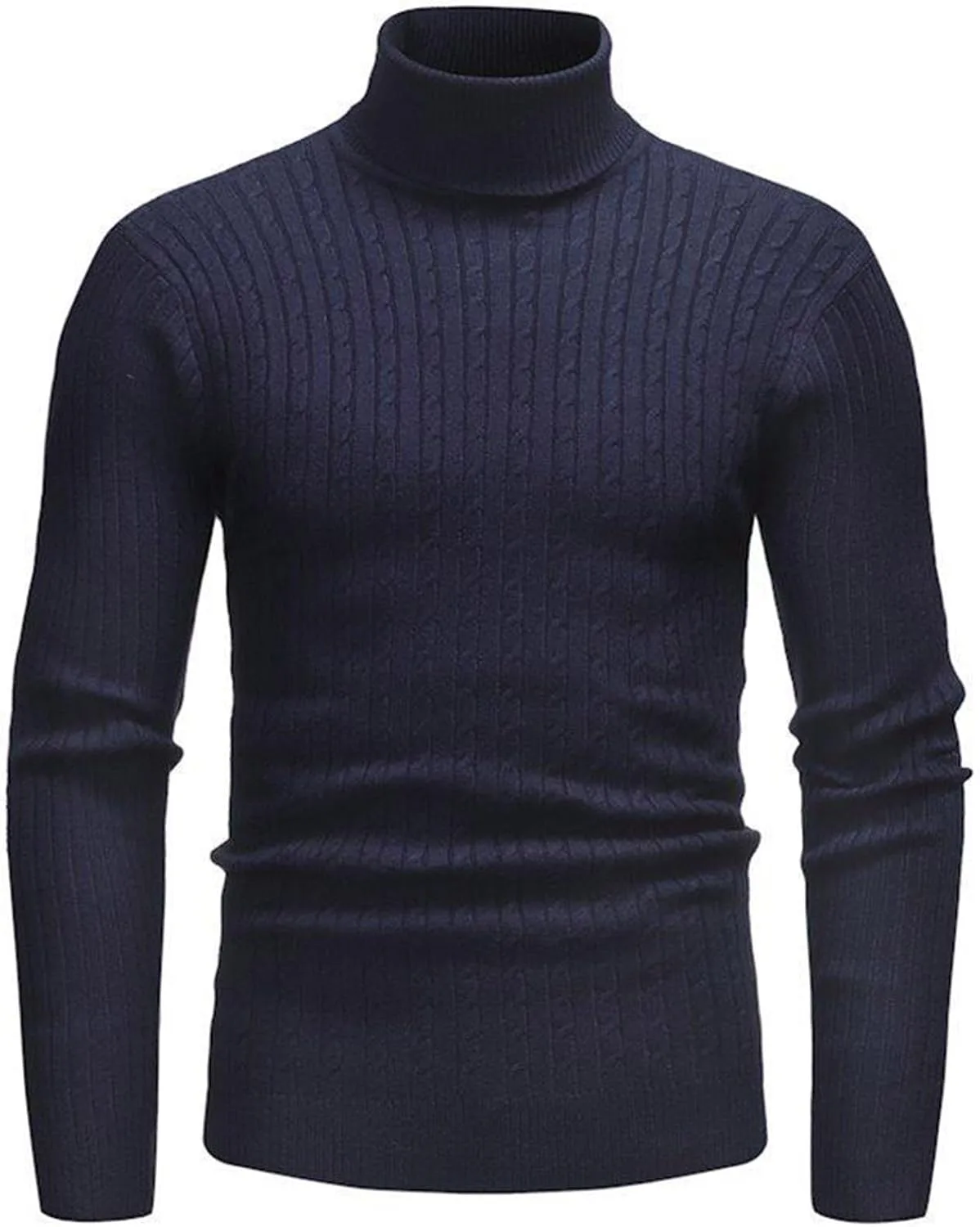 

Мужской водолазный свитер Cambkatl — Slim Fit, однотонный, с длинными рукавами