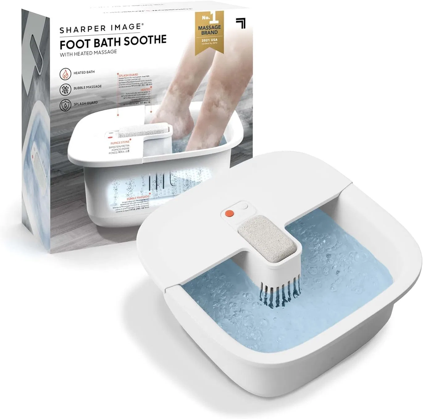 Ванночка для ног с массажем и функцией подогрева от SHARPER IMAGE Sharper Image