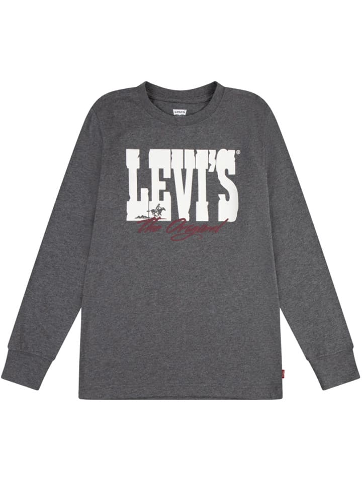 

Рубашка с длинным рукавом Levi's Kids, серый