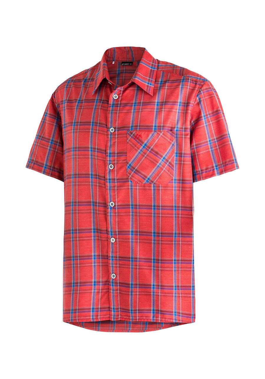 

MAIER SPORTS Рубашка с короткими рукавами MAURO для походов/отдыха/трекинга, мужская, модель M11625, без воздухопроницаемости