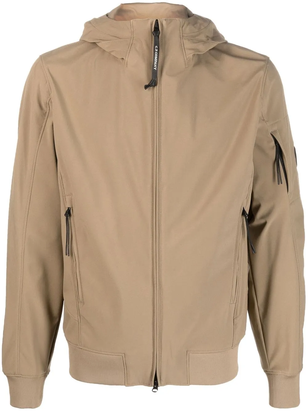 

Куртка с капюшоном и декором Lens C.P. Company, коричневый