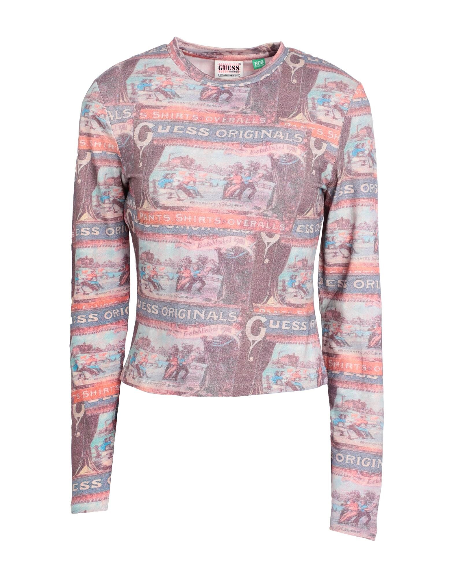 

Футболка Guess, гранатовый