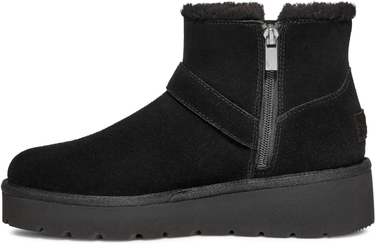 Женские ботинки Koolaburra by UGG Kelissa Mini замшевые с ремешком, черный — фото 4