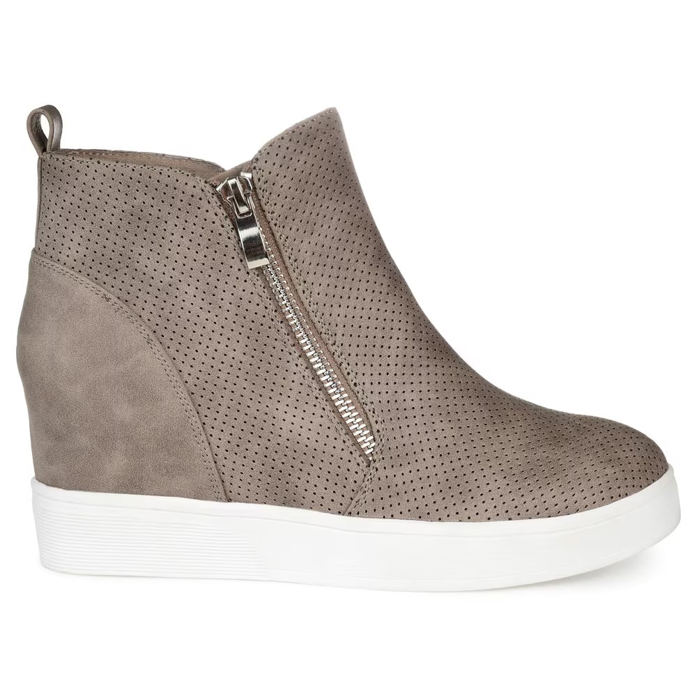 Кроссовки Pennelope на широкой танкетке Journee, коричневый — фото 3