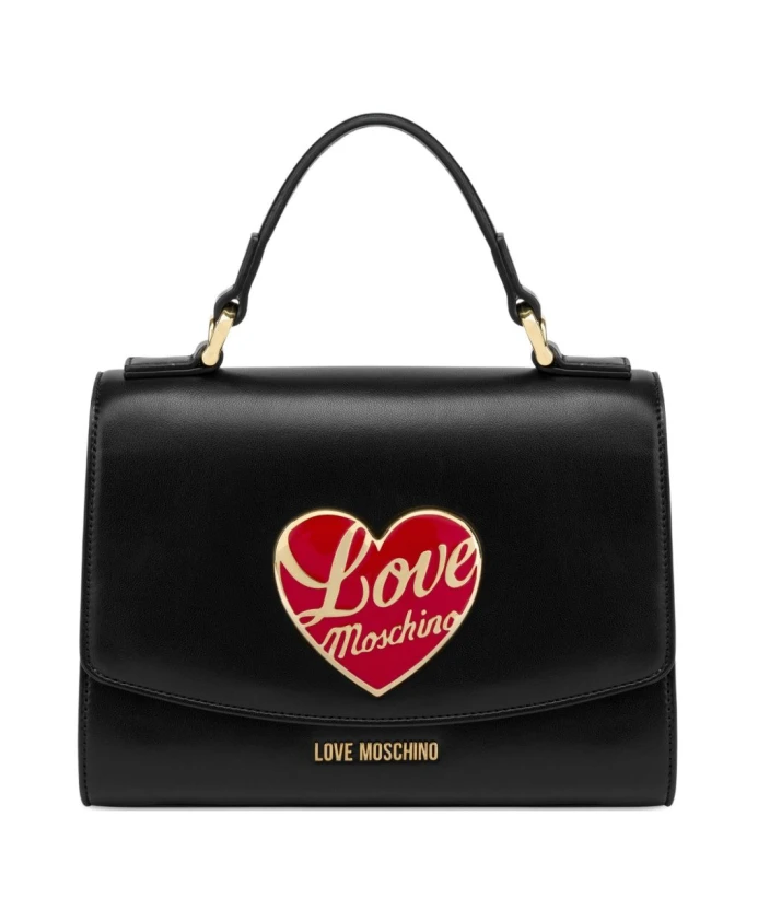 

Стильная черная сумка через плечо Love Moschino, черный