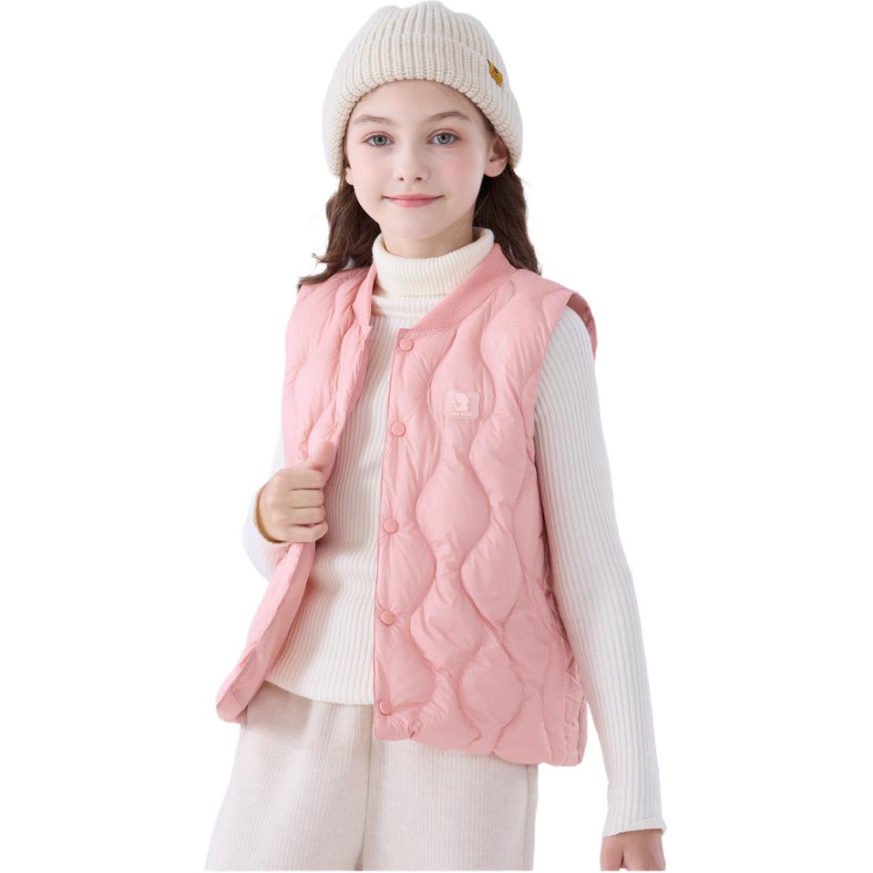 Детская пуховая жилетка Grade School Down Vest Disney, Coffee — фото 4