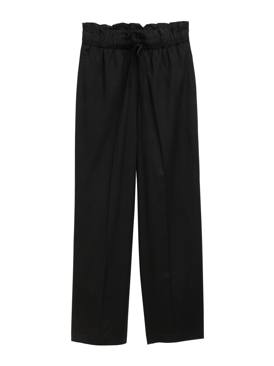 

Широкие брюки со складками спереди TOM TAILOR DENIM, черный