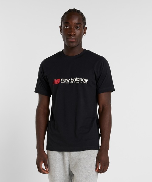 

Футболка спортивная с коротким рукавом New Balance, черная