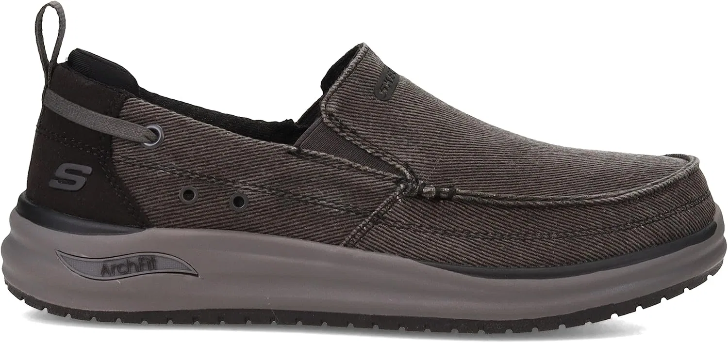 Мужские плоские туфли Skechers Arch Fit Melo Port Bow, Black — фото 3