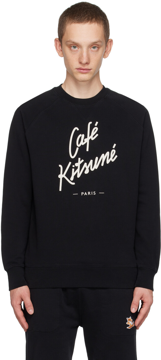 

Черный свитшот Cafe Kitsune Maison Kitsune