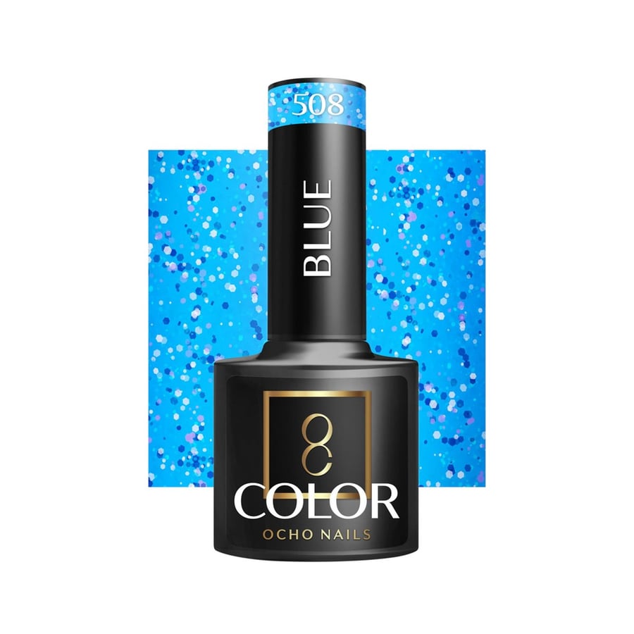 

OCHO NAILS Гибридный лак для ногтей синий 508 -5 г Active Shop