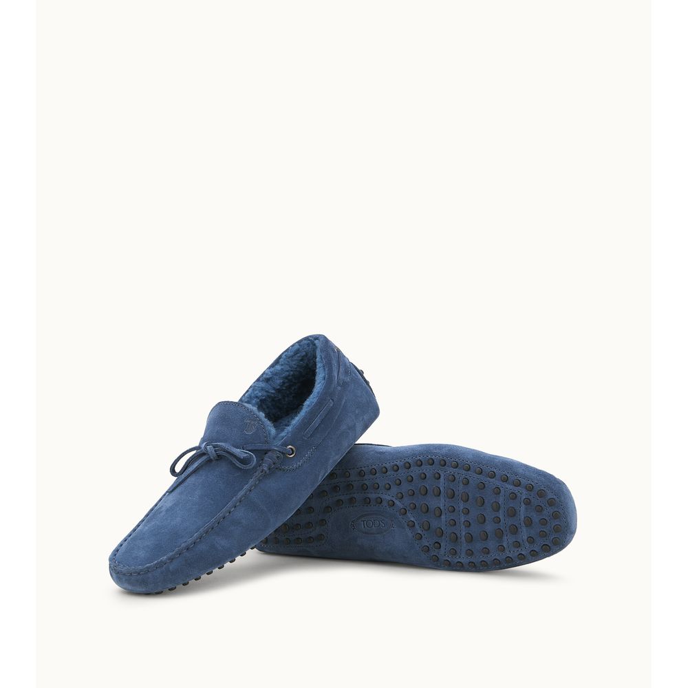 Гоммино водительские туфли из замши TOD's, синий — фото 4
