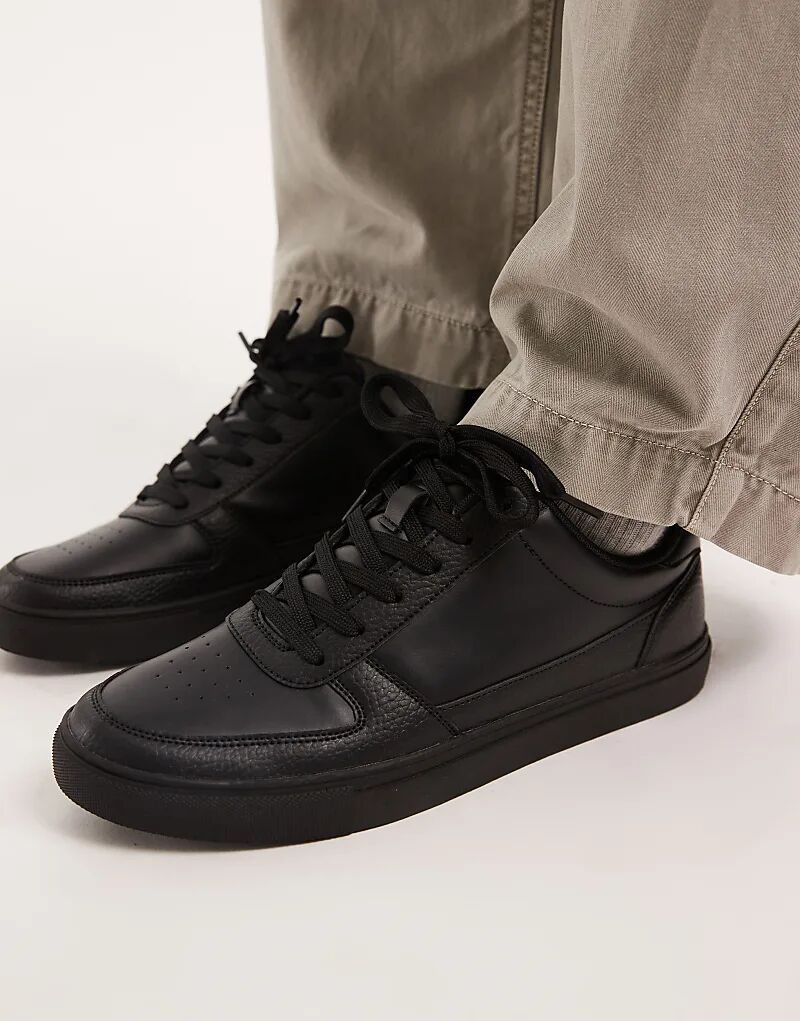 

Белые кроссовки ASOS DESIGN со шнуровкой и текстурированными вставками