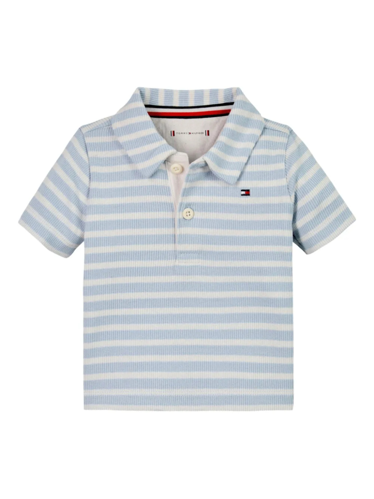 

Рубашка-поло из эластичного хлопка Tommy Hilfiger Junior, синий