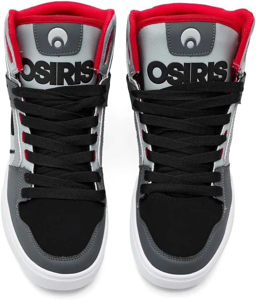 Кроссовки мужские Osiris, Black/Grey/Red — фото 2