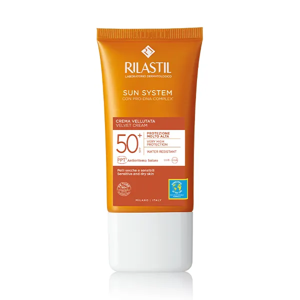 

Солнцезащитный крем для лица Sun System 50+ Crema Velluto 50Ml Rilastil, 50 ml