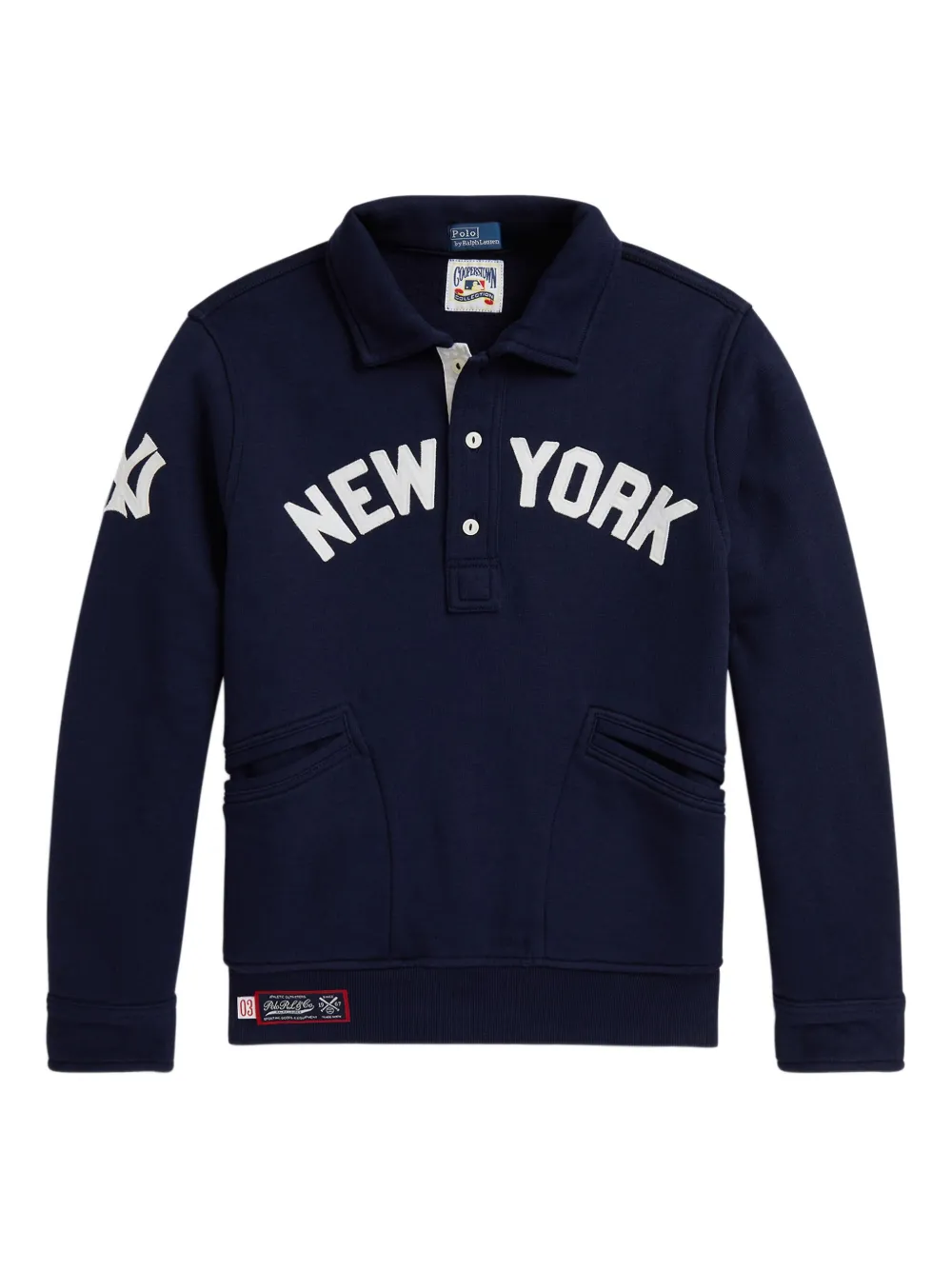 

Поло с длинными рукавами POLO RALPH LAUREN KIDS, синий