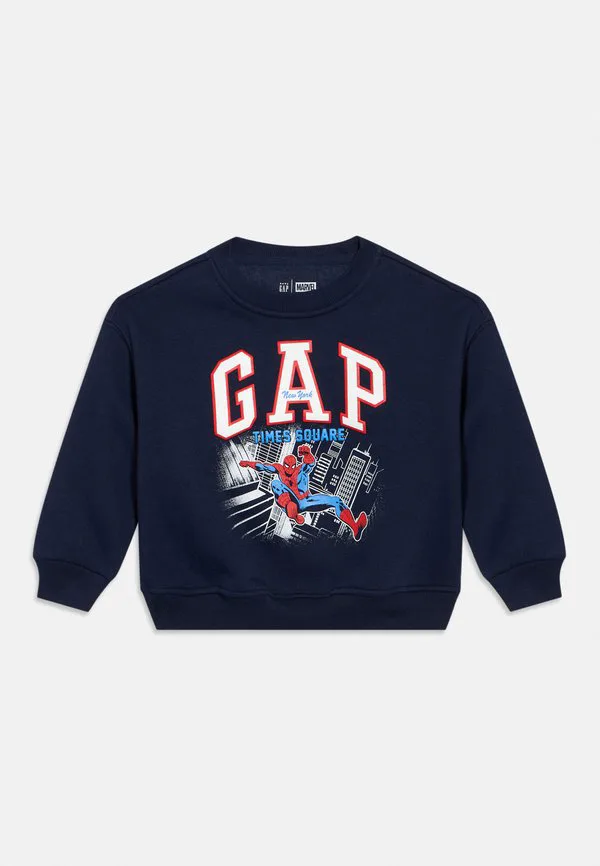 Детская и подростковая винтажная мягкая толстовка с логотипом marvel Gap, Navy Uniform — фото 3