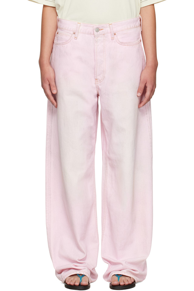 

Acne Studios Розовые свободные джинсы 1981 года