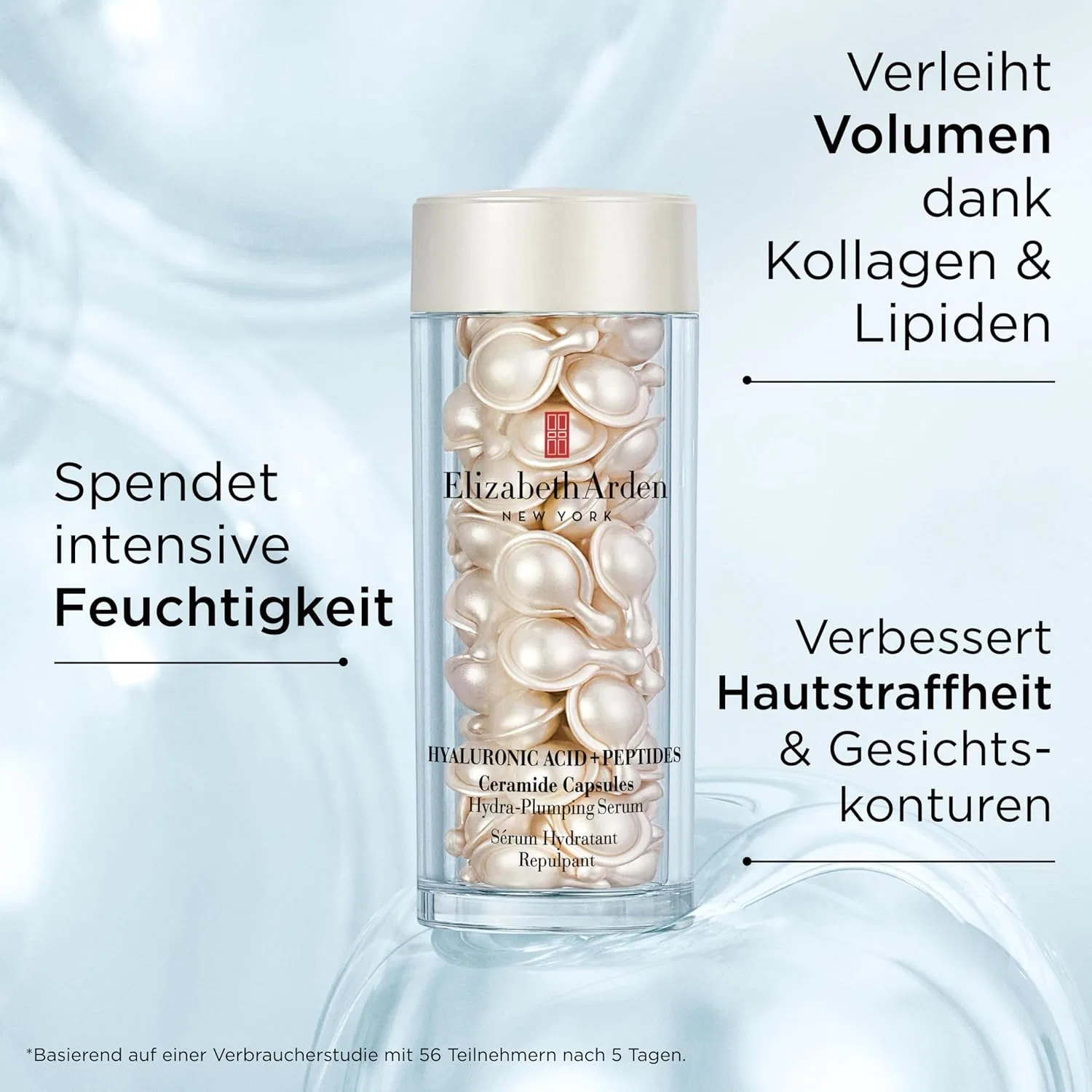 Сыворотка Elizabeth Arden — Капсулы Hyaluronic Acid + Peptide Ceramide: увлажняющая и разглаживающая с — фото 4