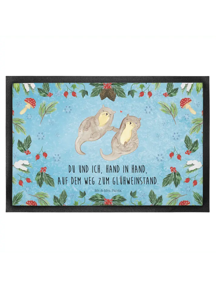 

Коврик для ног Mr. & Mrs. Panda, цвет eisblau