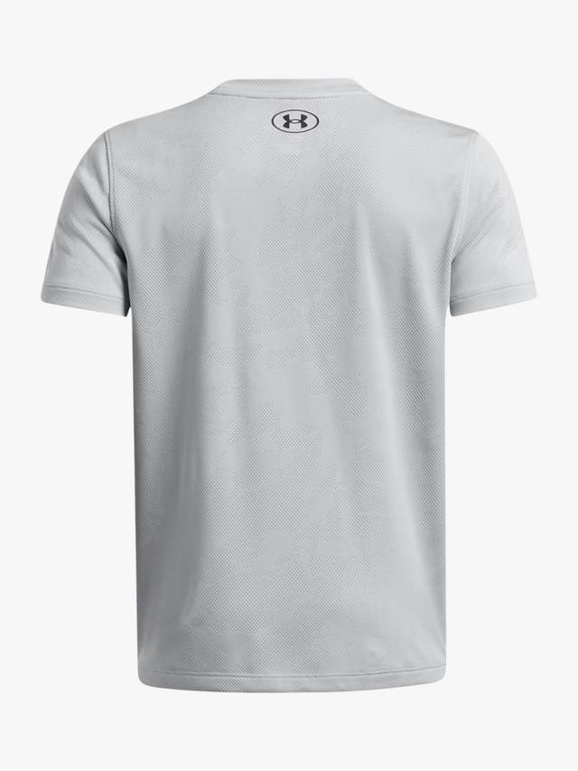 Детская футболка с коротким рукавом Jacquard Tech Under Armour, Gray/Black — фото 2
