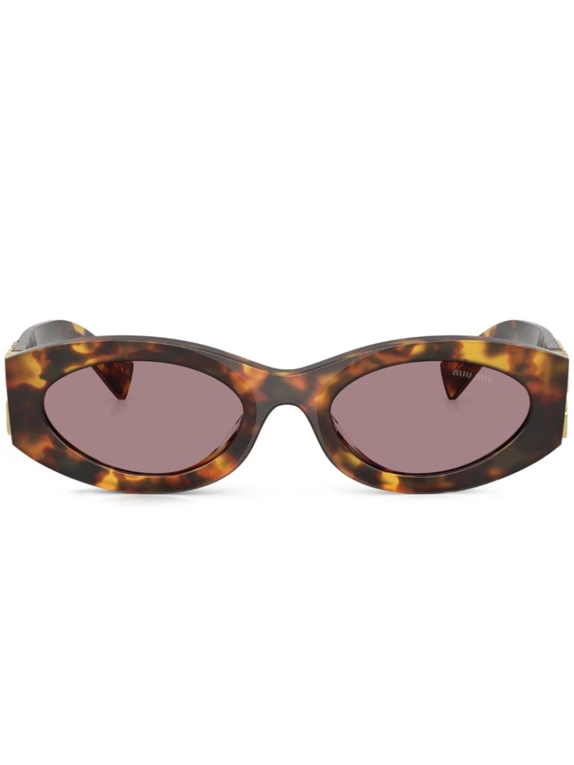 

Солнцезащитные очки Glimpse Miu Miu Eyewear, коричневый