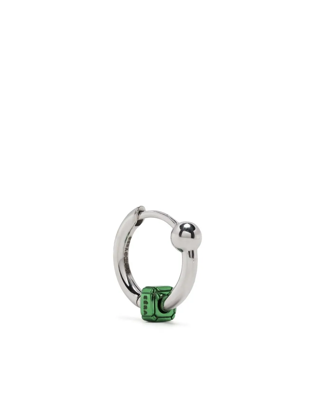 

Серьга-кольцо Square из белого золота EÉRA, серебяный
