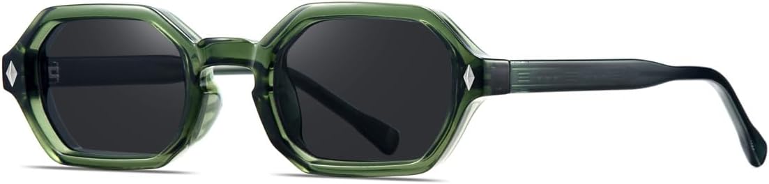 

Солнцезащитные очки в винтажной оправе для женщин и мужчин, дизайнерские солнцезащитные очки класса люкс в стиле панк с заклепками, очки для вождения SZVVBKK, Green Black