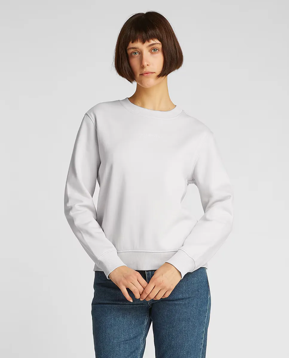 

Женская хлопковая толстовка из флиса Calvin Klein Jeans, серый