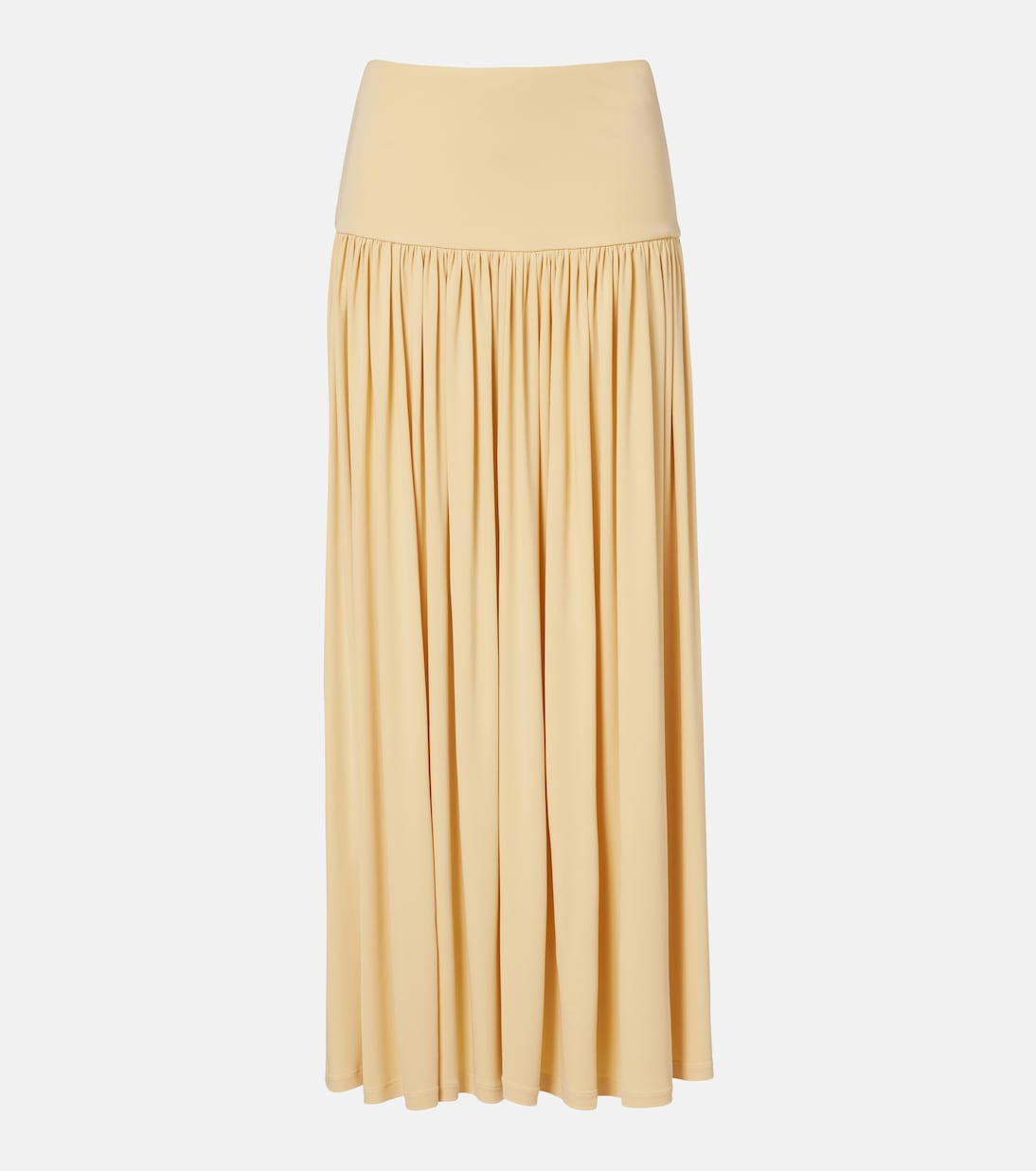 

Юбка макси из собранного джерси Aya Muse, Buttercream