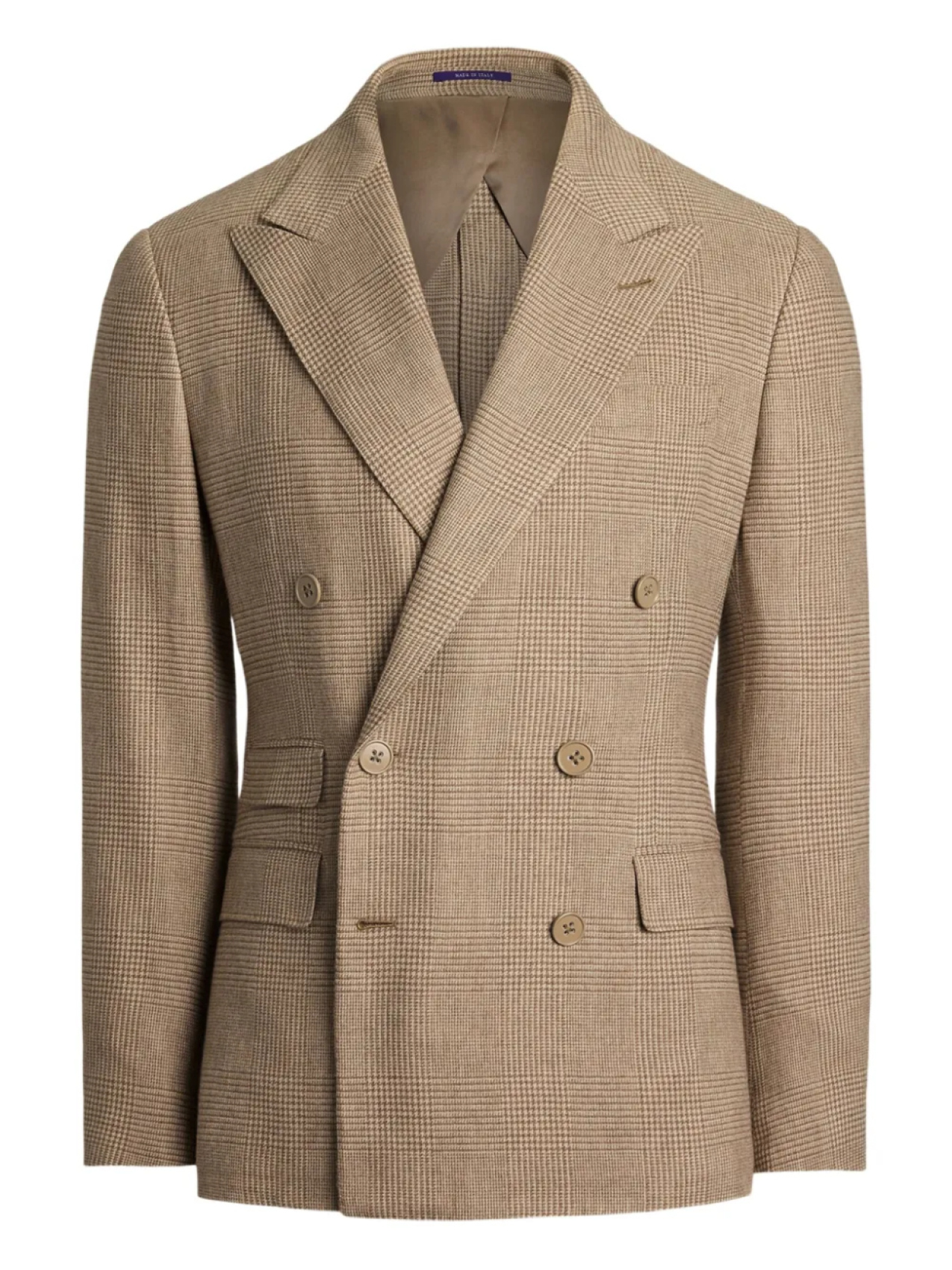 

Ralph Lauren Purple Label клетчатый костюм с двубортным пиджаком, нейтральный