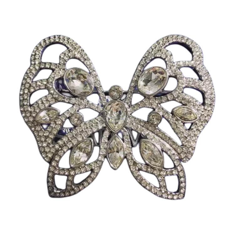 

Swarovski Австрийская кристальная брошь женская серебряная