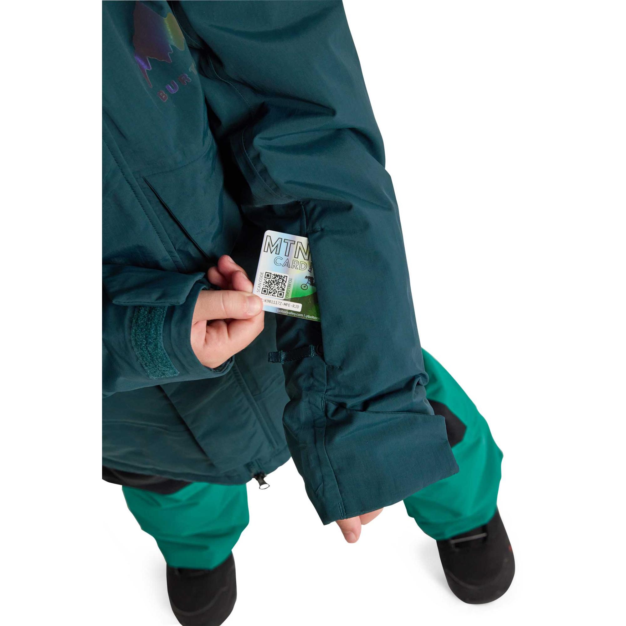 Детская зимняя куртка Ascutney 2L Burton, Deep Emerald — фото 4